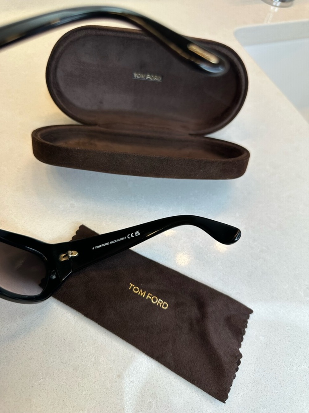 Tom Ford Black Cat-Eye Sunglasses - Picture 10 of 11